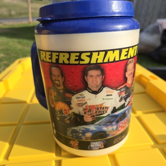 1999 Circle K 52oz Thirst Buster Coca Cola NASCAR Aladdin Super Insulated Mug BL - Picture 2 of 6